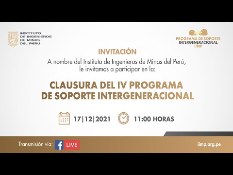 Clausura del IV Programa de Soporte Intergeneracional