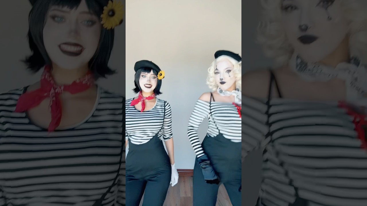 I want your friend, I’m allowed to switch 😜 @Candylion  #mime #cosplay #mimemakeup #halloween