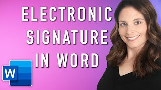 How to Create Electronic Signature in Word and Word Mobile App - Create e-Signature screenshot 4