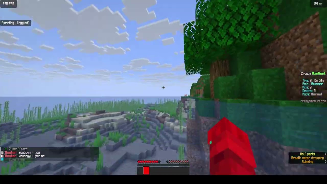 Minecraft Random Item Challenge VS 3 Hunters