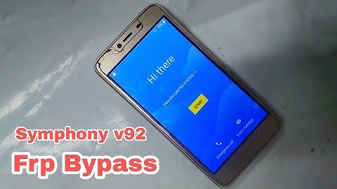 Symphony V92 Frp Bypass | Symphony V92 Google Account Unlock 100% Working Without pc