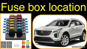 The fuse box location on a 2020 Cadillac XT4