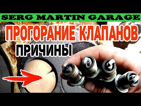 Причины ПРОГОРАНИЯ клапанов двигателя. Признаки когда прогорел клапан. Как влияет ГБО на клапана