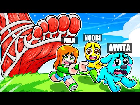 Me Convertí en PERRO en ESCAPA del GIGANTE en Roblox!