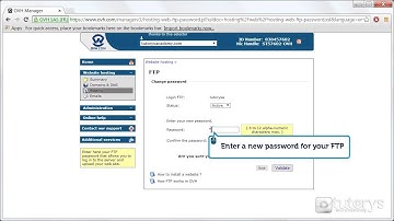 How to reset my FTP password with OVH?