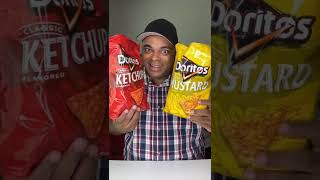Doritos sent me Ketchup & Spicy Mustard Chips! #shorts