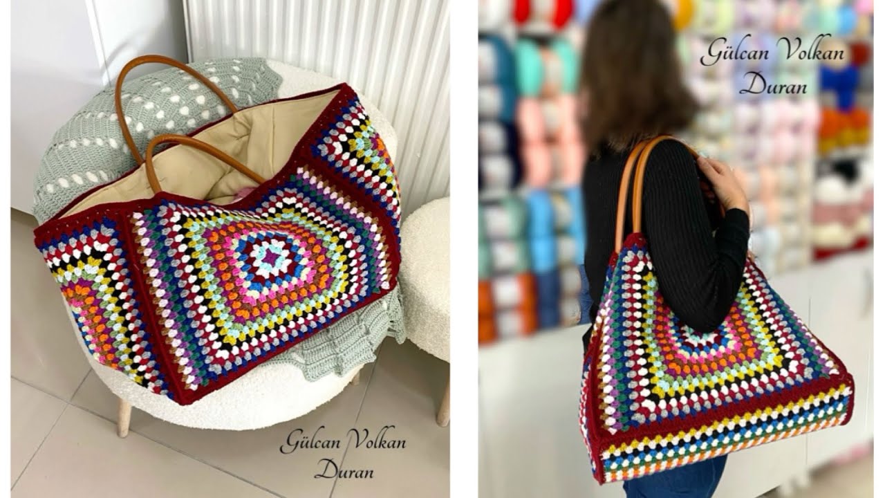 MOTİFLİ ÖRGÜ ÇANTA YAPIMI - Detaylı Anlatım