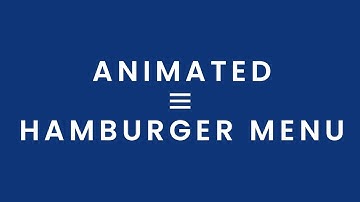 Animated Hamburger Menu | Only CSS | One Minute Code