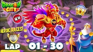 Dragon City: Red Dragon | Mythical Race LAP 1 - 30 COMPLETED 😱 screenshot 1