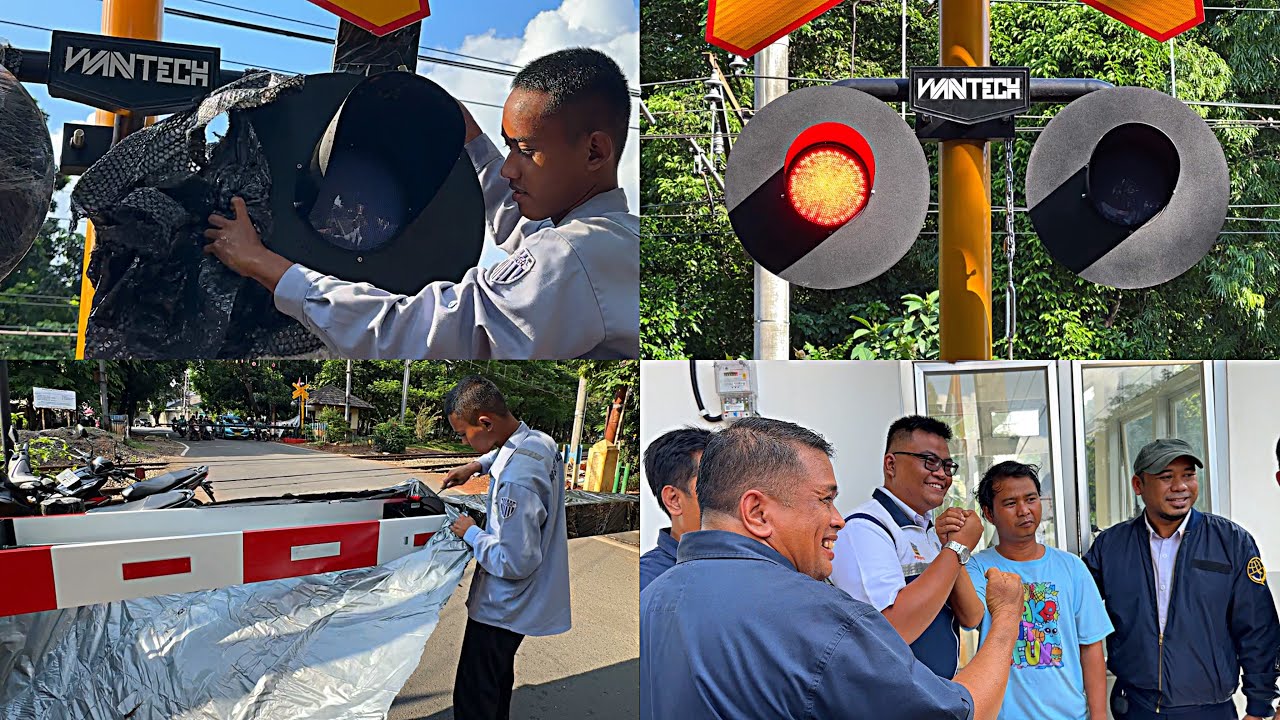 RESMI..!!, UNBOXING Palang Pintu KA TERBARU Perlintasan KA Tanah Kusir Jakarta