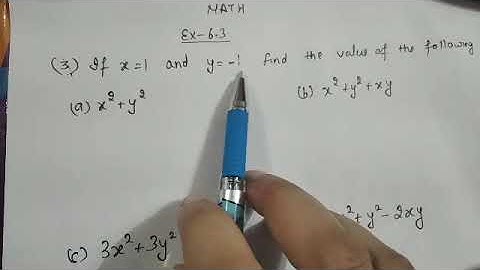Class-7th Math chapter-6( Algebraic Expression) Ex-6.3