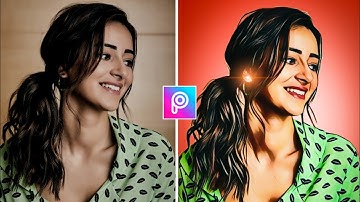 Vector Art Portrait Photo Editing || Carton Photo Editing Tutorial PicsArt