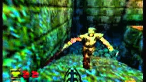 Quake 64 walkthrough (Nightmare, All secrets/enemies) E3M6 The Haunted Halls