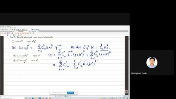 Ôn tập nhị thức Newton.