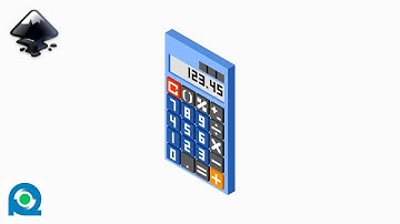 Inkscape Tutorial - Calculator Isometric Vector Drawing Time Lapse