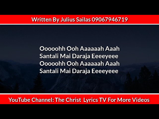 Mimi Siraj Santali Vessel Song Lyrics The Christ Lyrics TV class=