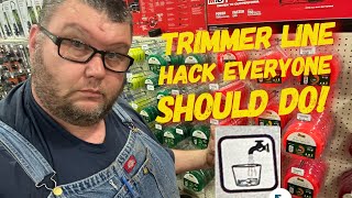 WEED EATER TRIMMER LINE HACK EVERYONE SHOULD BE DOING!