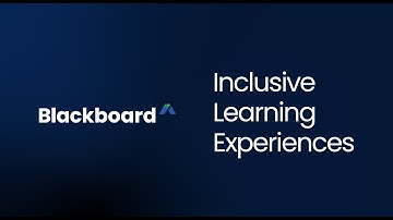Inclusive Learning Experiences in Blackboard