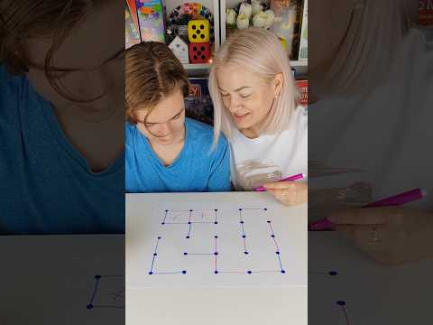 Соедини точки в квадраты 🏆#boardgames #challenge #игры #настольныеигры #настолки