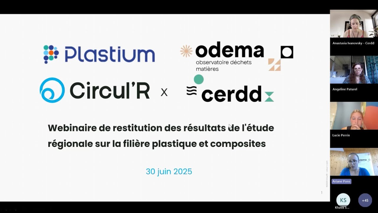 Replay du webinaire de restitution de l'étude régionale sur la filière plastique et composites