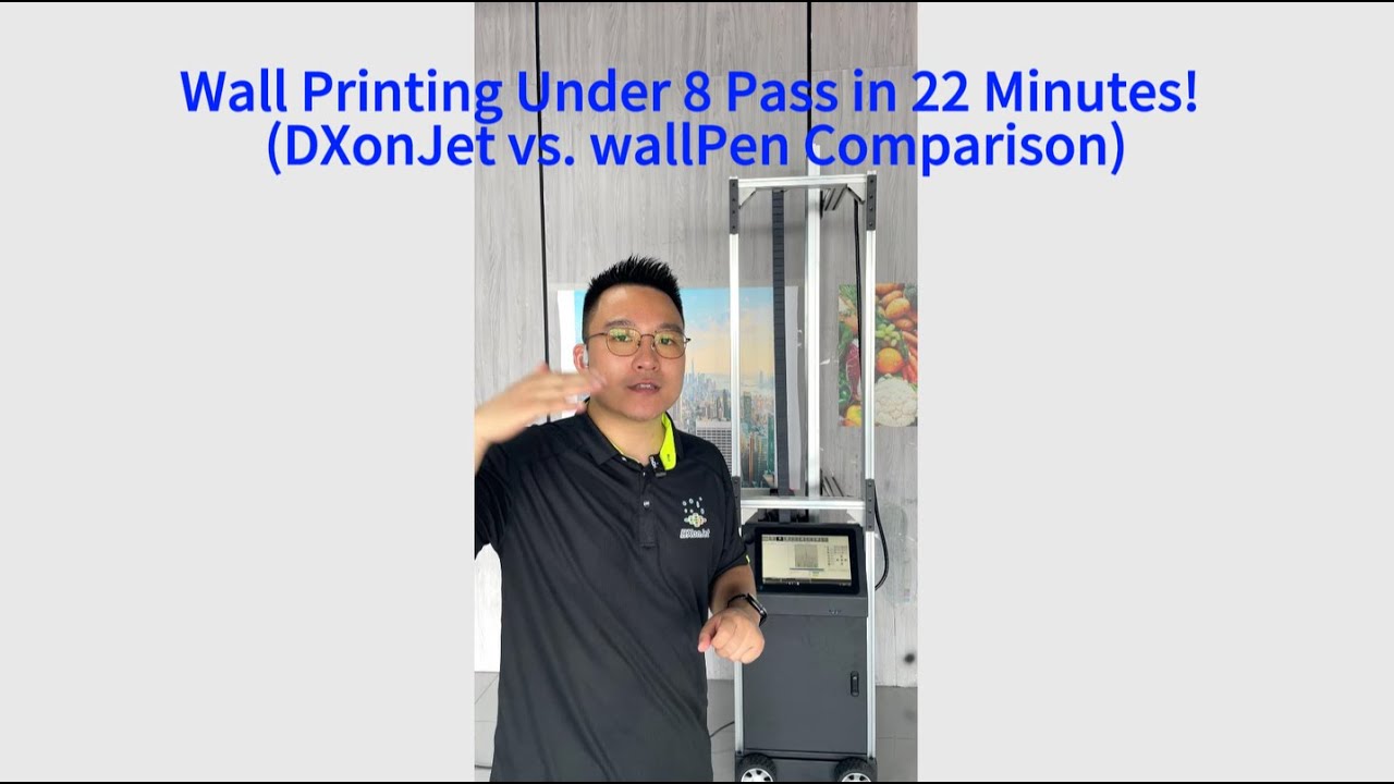 Wall Printing Under 8 Pass in 22 Minutes! (DXonJet vs. wallPen Comparison)
