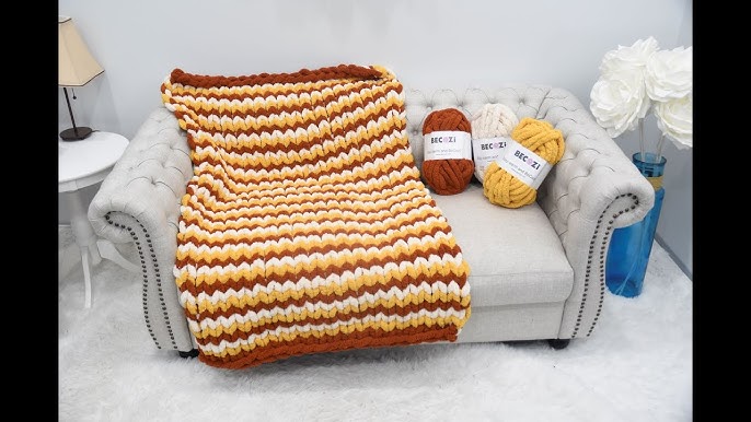 Tutorial DIY: How to knit a super chunky Netflix Throw ComfyWool