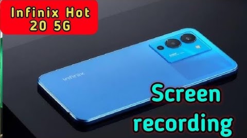 Screen Recording Setting In Infinix Hot 20 5G, How To Record Screen In Infinix Hot 20 5G