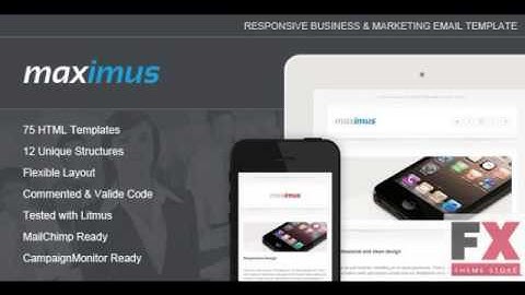 Preview Maximus - Responsive Email Template