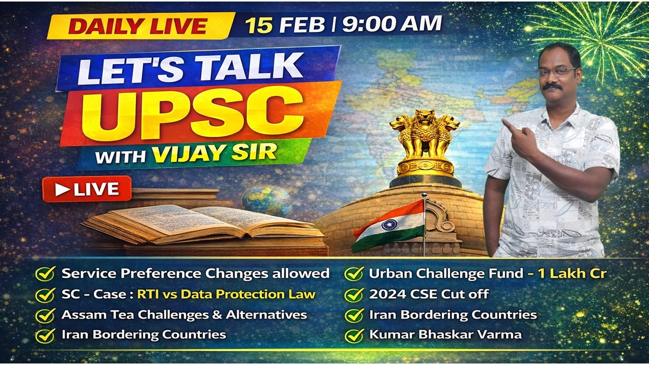 Daily @ 9:00 Am  | What to study today? | Daily Motivation | UPSC latest updates | Live Interaction