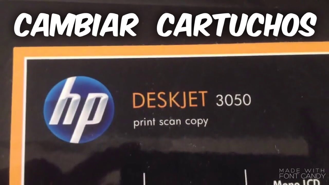 Impresora Deskjet 3050 cambio de cartuchos - YouTube