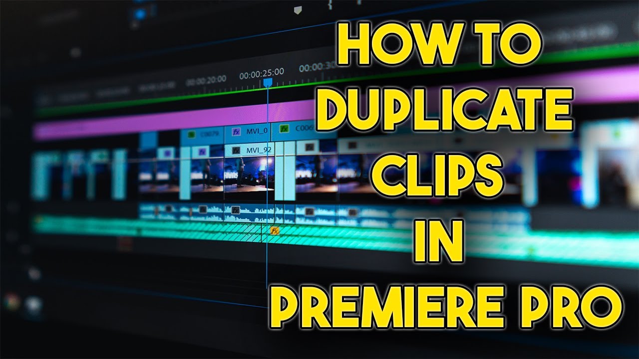 How To DUPLICATE CLIPS With Quick Keyboard Shortcut In Premiere Pro