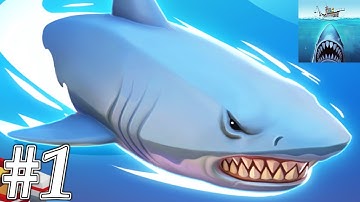 JAWS.io - Gameplay Walkthrough Part 1 - Eat Human And Grow Up