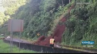 Pali Highway remains closed in the Honolulu bound direction