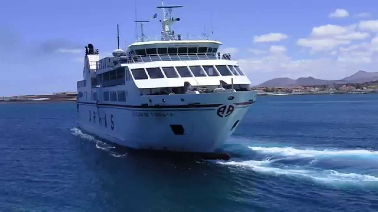 Naviera Armas Ferry starting from Corralejo to Lanzarote YouTube