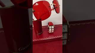 CARTIER: Red tulip wood 🪵, custom blood red lens🔥🔥🔥💯