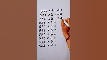 Write the Table of 533 in 17 second only..#maths #mathshack #mathematicks ‎@study_care0 