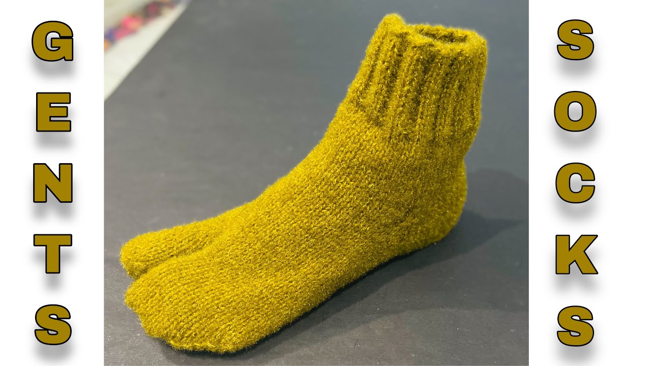 New Knitting Pattern For Gents Socks 