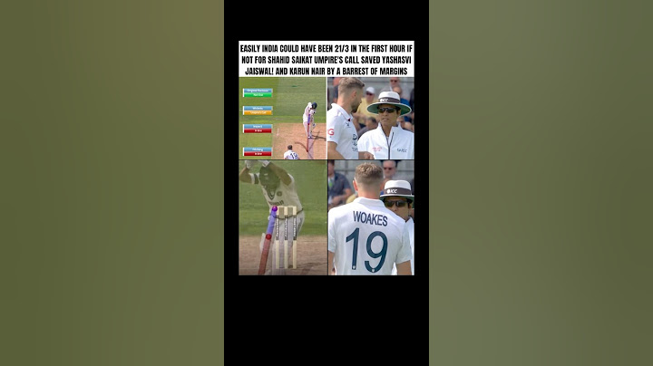 Saikat’s umpire call saves jaiswal and karun nair Chris woakes furious with the decision #engvsind