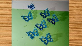 How to make paper Butterfly //কাগজ দিয়ে সহজে প্রজাপতি তৈরি by Limu Art Gallery 52 views 6 months ago 4 minutes, 9 seconds