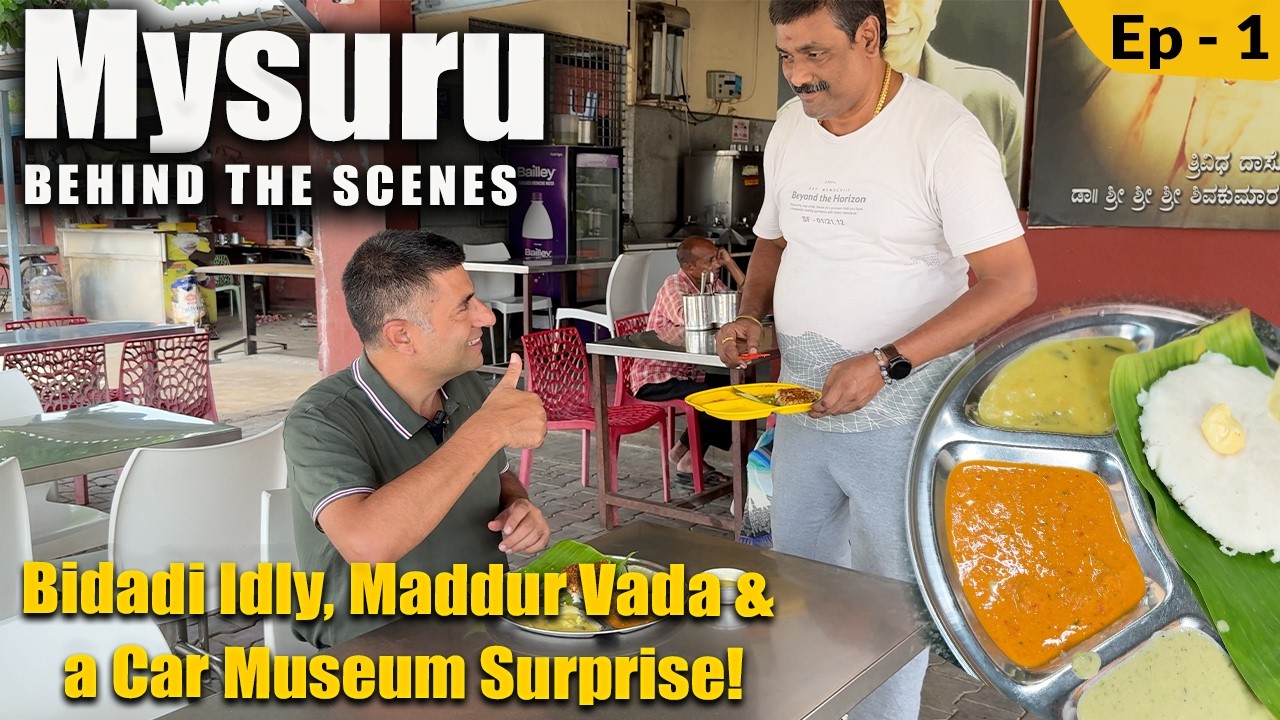 Ep 1 -BTS   Mysuru:  Bidadi’s Thatte Idly | Maddur Vada | Coracle Ride on Kaveri River, Karnataka
