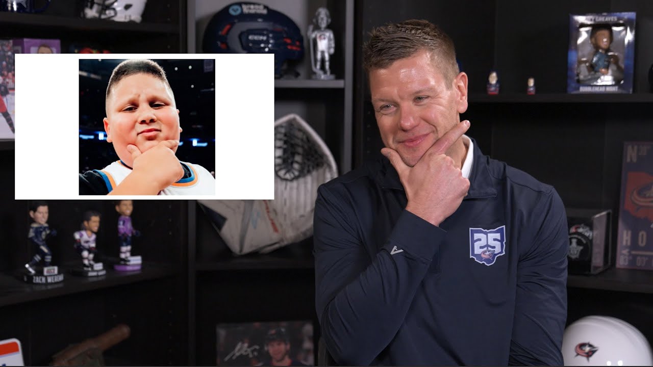 Marvin Rizz THE RIZZ FACE 🤫 Do the Blue Jackets Alumni and Players Know The Rizzler ...