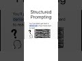 Don’t just ask AI… design its answer. 🎯That’s Structured Prompting.#ai #tech #concept#learnai#reach