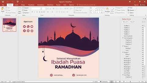 Demo Membuat Desain Ramadan dengan Cepat dari Template PPT