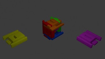 Assembling the interlocking cube puzzle