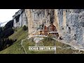 Berggasthaus Äscher Iconic Hike in Appenzell Switzerland in 4K