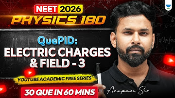 🔥Physics 180: Electric Charges and Field 3 | Anupam Sir #neet2026