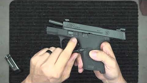Smith and Wesson M&P Shield 2.0 disassembly & reassembly (field strip)