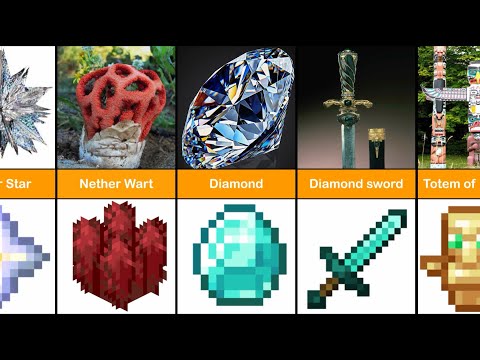 Minecraft Items and Weapons in Real Life – Comparison