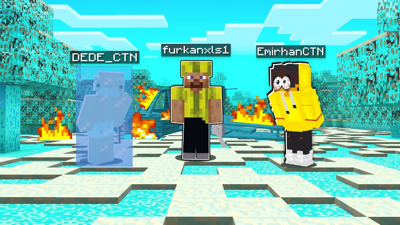 UÇAĞIMIZ BUZ DİYARINA ÇAKILDI! ✈️ [mahsur kaldık] - MİNECRAFT