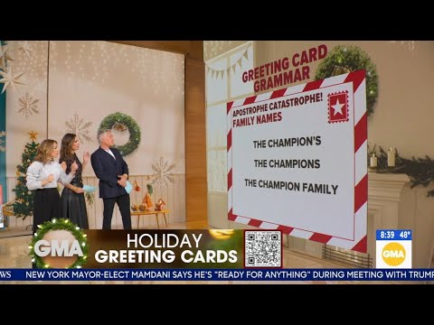 Greeting card grammar tips